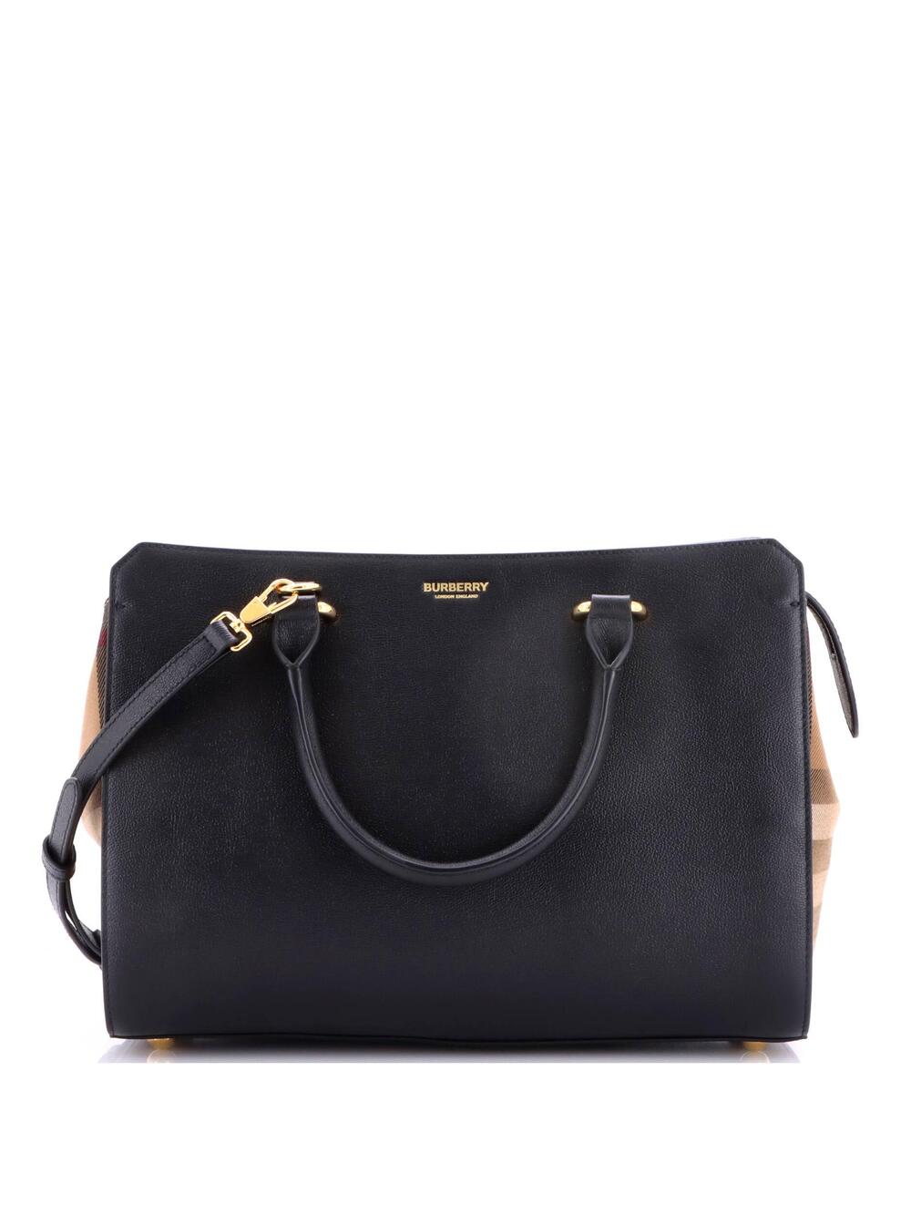 Burberry Banwell Tote Leather And House #348505B72B